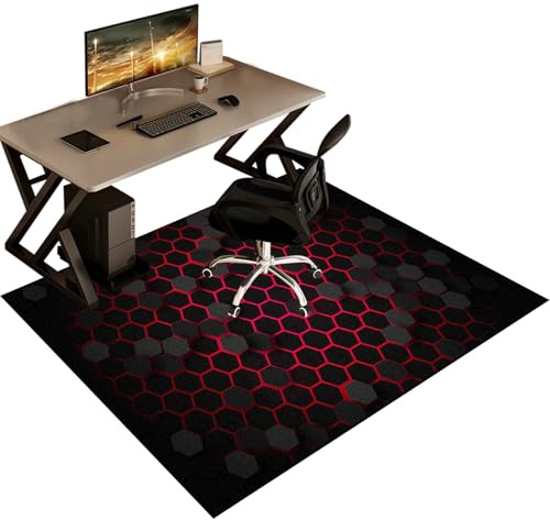 Alfombra Protector Suelo Silla Ruedas, Alfombras Antideslizante Silla Gaming, Alfombrilla Protectora para Silla de Oficina, 160 x 180 cm Alfombra Silla Escritorio para Suelos Duros Laminado Parqué