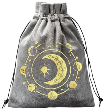 Genérico Bolsa de Terciopelo Suave Portátil Vintage Para Runas