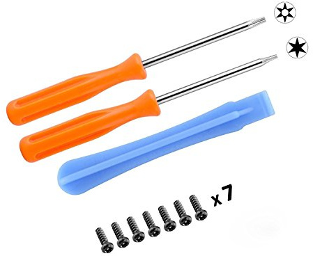 Perfect Part T6 T8 Torx-skruvmejsel och öppningsskal verktygssats för Xbox One Xbox 360-kontroller med 7 x skruvar