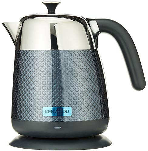 Kenwood Mesmerine ZJM810BK Design-Wasserkocher, 1,6 l, 3 kW Kochen, interne Wasserstandsanzeige, Basis 360, Schwarz Stardust