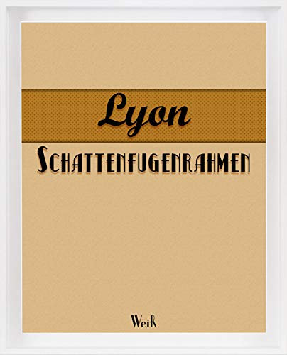 Homedeco-24 Lyon Schattenfugenrahmen 70x140 cm in Weiß ohne Verglasung ideal für Canvas Leinwand Bilder Farbwahl