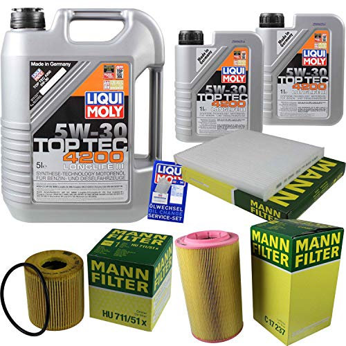 7L LM Motoröl Top Tec 4200+Mann Filter Fiat Ducato Kasten 250 Bus