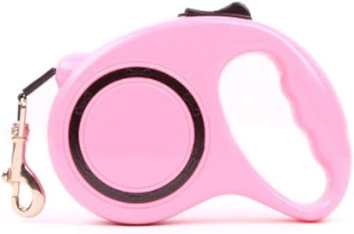 Hundeleine, Rollleinen für Hunde Pet Automatische einziehbare Traktionsgurtkette Laufseilkette Pet Out Safety Traction Rope (Color : E, Size : 5m)