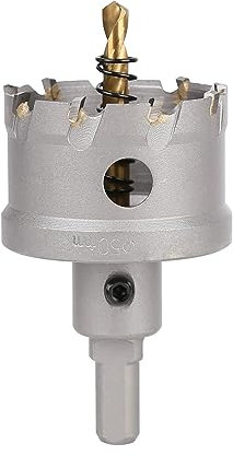 Vearter 50mm Coronas para Metal, Broca de Carburo Sierra Perforadora TCT Cortador para Metal Duro, Acero Inoxidable, Acero Dulce, Aleación de Aluminio, Cobre, Hierro, Plástico, Fibra de Vidrio