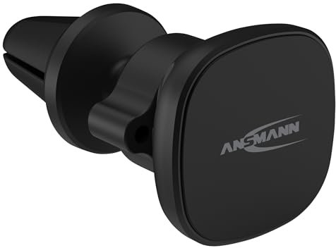 Ansmann Support de téléphone Portable pour Voiture, Camion avec Aimant - Support à Fixer sur la Grille d'aération - Support magnétique idéal comme Accessoire pour Smartphones