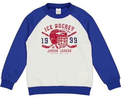Fred's World by Green Cotton Ice Hockey Sweatshirt, Sudadera Niños, Balsam Cream,