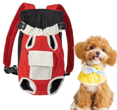 Jingyash Mochila transportadora para perros, bolsa de viaje ajustable con patas de gato, accesorios portátiles para cachorros para perros pequeños y medianos, suministros para mascotas pequeñas para