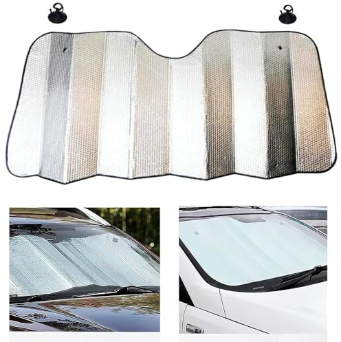 XFSRG Parasol Coche Delantero Reflectante Plegable Protección Solar para Accesorios Coche Ideal para Lunas Delanteras