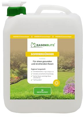 BodenLiebe RASENBLITZ Sommerdünger Nachfüllpack 5 L Rasendünger