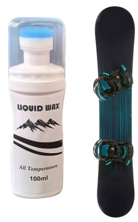 Cire de skate – Pâte toutes températures avec applicateur – 100 ml – Cire de snowboard sans repassage – Pour snowboard, sports d'hiver, parc à neige, temps froid, aventure en plein air, snowboarders