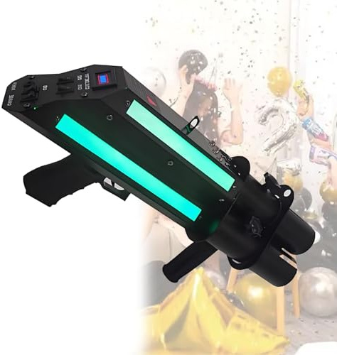OzcNykt Pistola De Confeti, MáQuina EléCtrica De CañóN De Confeti, Lanzador De Confeti, para Eventos Especiales, Fiestas, Clubes, Bodas Y Conciertos