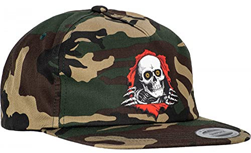 Powell Peralta Skateboard Hat Snapback Ripper 2, Camo, Einheitsgröße