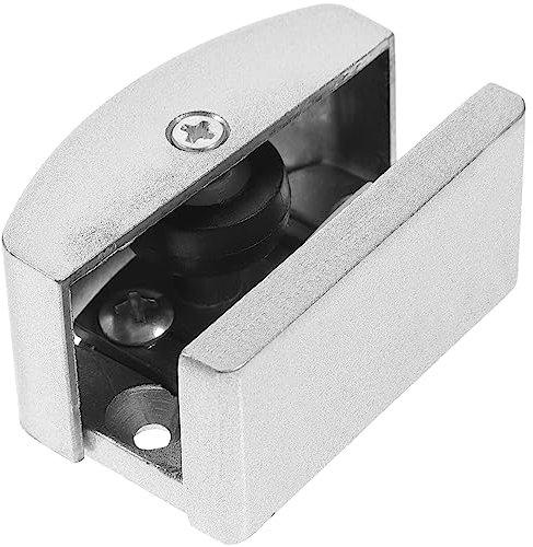 TOVINANNA Guide de sol pour porte coulissante en verre, acier inoxydable 304, guide de sol de rechange pour portes coulissantes en verre sans cadre