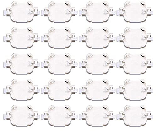 LIGSLN 20pcs CR1616 CR1620 CR1625 CR1632 Compatible Battery Button Cell Coin Holder Socket Case