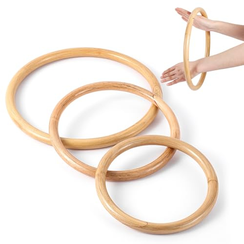 Blueweenly 3 Pcs Kung Fu Ring Wing Chun 7, 9, 11 Inches Wing Chun Training Equipment for Training Kung Fu