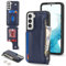 SailorTech for Samsung Galaxy S22 Phone Case with Credit Card Holder for Men, Galaxy S22 Case with Credit Card Slots Wallet Zipper Case for Women - Blue