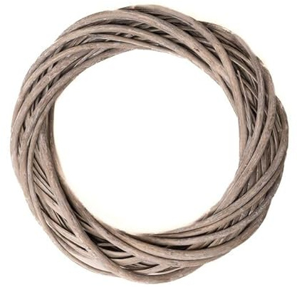 Floralcraft® 25cm Willow Ring, Grey Wash – Wreath Making, Floral Arrangements, DIY Crafts, Weddings, Christmas & Home Décor