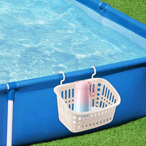 XUQEAYWD 2PZ Cesto Portaoggetti A Bordo Piscina, 22,7 * 18 * 15cm Cestello Laterale Da Piscina, Organizer Per Piscina, Accessoris Per Piscina, Contenitore Multifunzione