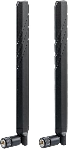 4G LTE 5G Antenna, 600-6000MHz Wide-Band, 10dBi SMA Male Connector, 2-Pack,Supaerial