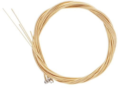 Kisangel Set di Corde e Sostituzione Professionale Facile Installazione per Basso Acustico in Acciaio al Carbonio e Ottone, Piccole e Portatili per Musicisti