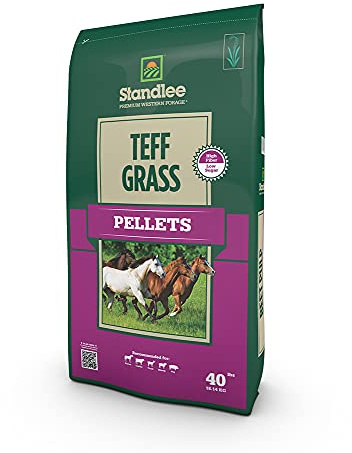 Standlee Premium Western Forage Teff Grass Hay Pellet Horse Feed, 40 lb.
