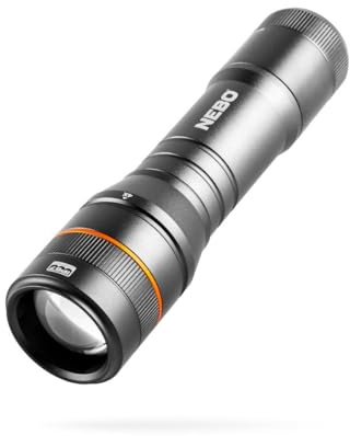 NEBO NEWTON 500 Battery Powered Portable Flashlight | 500 Lumens, 4 Light Modes, Handheld LED Flashlight for EDC & Emergencies, Powerful Magnetic Base, Waterproof, Includes 3x AA Batteries