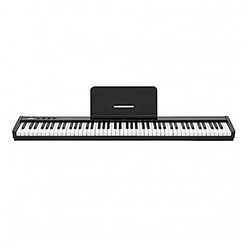 Gear4Music 88 Key Piano Keyboard with Velocity Sensitive Keys Bluetooth Keyboard Piano for Beginners