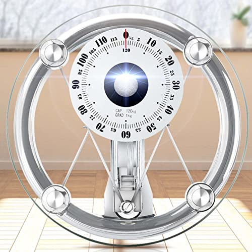OUSIKA Personenwaage, mechanische Säulenwaage, übergroßes Zifferblatt for einfaches Ablesen, hochpräzise analoge Personenwaage, langlebig, keine Batterie oder Tasten erforderlich Waagen