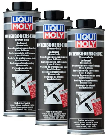 Liqui Moly 6112 Producto de Protección de Bajos Bituminosa Negro, 1 L (Paquete de 3)