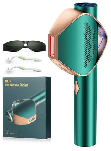 Epilatore Luce Pulsata, Epilatore Laser IPL con Flash Veloce IGBT, 3 in 1 Energia Graduata, Max 19,8 J, Flash Infinito, Epilazione Laser 600 NM, per Donne/Uomini, Epilazione Viso e Corpo