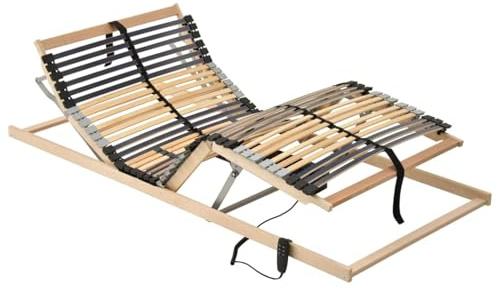 Tidyard Bäddskydd, uppblåsbar elektrisk ribbottmadrass utan madrass med 7 zoner 90 x 200 cm