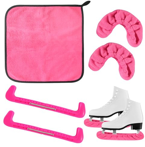 HURODZ Ice Skate Guards Soakers Soakers, Soft Skate Blade Covers Ice Skating Accessories, Ice Skate Blade Covers Figure Skates Accessories for Men Women
