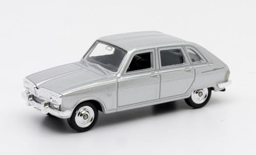 OPO 10 - Auto in Miniatura Welly in Scala 1/64 da 3 Inches, Compatibile con Renault 16 Grigia R16-52459