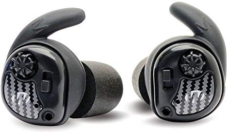 Walker's Wireless NRR25dB Electronic Sound Suppression Hearing Protection Earbuds for Shooting, Hunting, Range, Black
