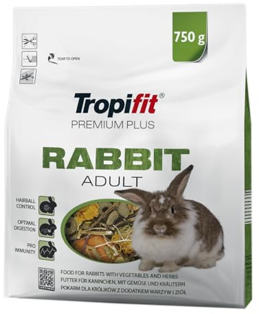 Rabbit Adult Premium Plus 750 g - kaninmat med grönsaker och fina örter