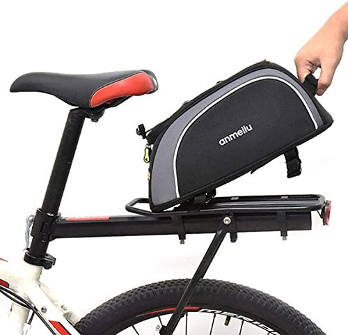 LNJ Fahrradtasche Gepäckträger,Multifunktion Fahrrad Gepäckträgertasche,fahrradkoffer Wasserdicht Stammkühltasche,fahrradbox Für MTB Rennrad Alle Fahrrad, Schwarz