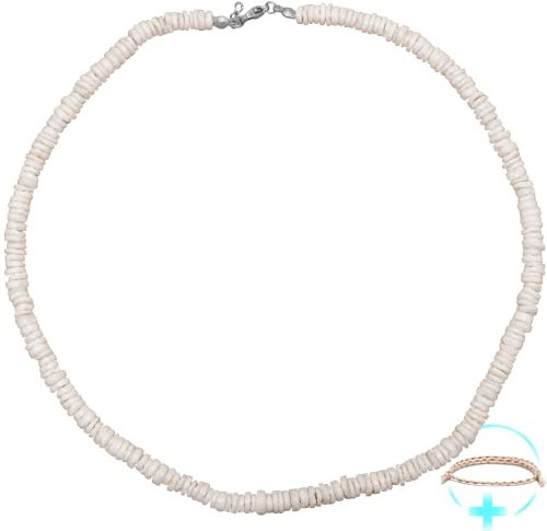 Uonel INDUSTRY Necklace surfer Men's Necklace Shell Halskette Edelstahl Nicht zutreffend muschelkette harren herren weiß surferkette