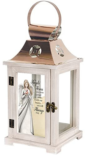 Carson Linterna conmemorativa con vela sin llama, regalo de condolencias para funeral, pérdida de un ser querido, linterna de recuerdo para decoración del hogar