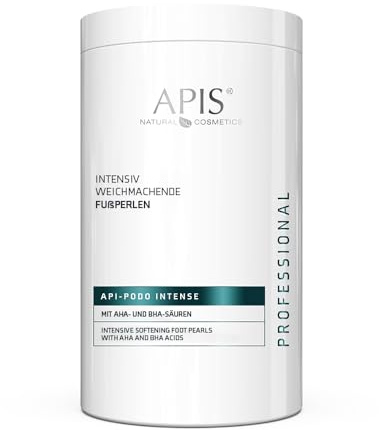 API-PODO INTENSE | Intensivt mjukgörande fotbadspärlor med AHA & BHA | borttagning av förhårdnader och vård – med ureae, eukalyptus och rosmarin | 800 g
