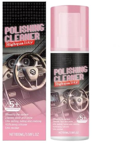 Detergente per interni auto, smalto per interni dell'auto, detergente per interni auto da 100 ml, spray per dettagli interni auto, gomma e pelle, bomboletta spray da 425,2 g