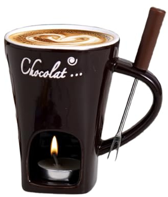Chocolate Sweet Fondue Mug Cheese Hotpot Cup | Mini Melting Set Mini Chocolate Cheese Ceramic Cup for Hotpot Birthday Wedding Date Night