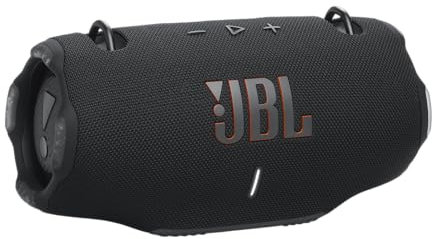 JBL Xtreme 4 Musikbox in Schwarz – Tragbare Bluetooth-Lautsprecher-Box mit tiefem Bass, KI-Sound-Boost und integrierter Powerbank – Wasserfest und staubfest ohne PD-Adapter – 24 Laufzeit