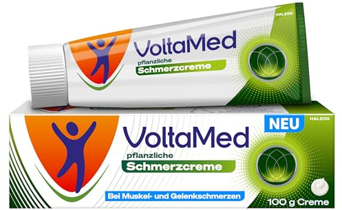 VoltaMed pflanzliche Schmerzcreme, aus der Voltaren Familie, bei Muskel- und Gelenkschmerzen, Rückenschmerzen, Nackenschmerzen, wirkt schmerzlindernd, entzündungshemmend, durchblutungsfördernd, 100 g