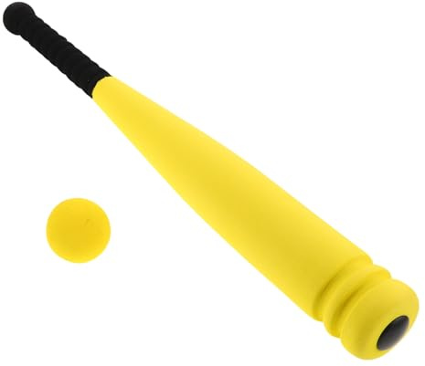 Toyvian Bat de Baseball Doux pour Enfants de Sport en Plein air battes de Baseball pour Enfants Eva Jaune