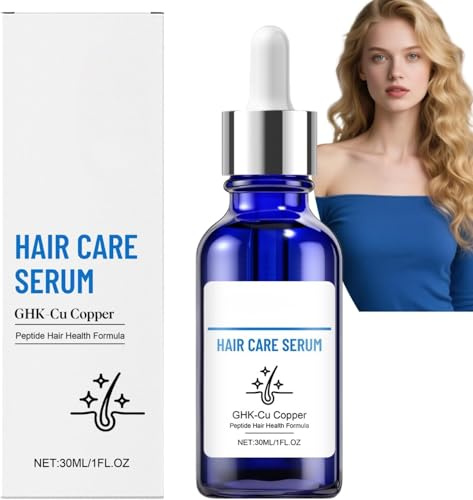 Suero para el cuidado del cabello con péptidos de cobre GHK-Cu,péptidos de cobre para apoyar el crecimiento del cabello,suero fortalecedor para cabello seco y dañado,cuero cabelludo nutritivo,1Pcs