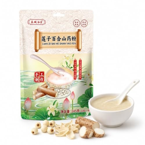 Lotus Lily Yam Måltidsersättningspulver, 245 G Individuellt Förpackat Naturligt Spannmålspulver