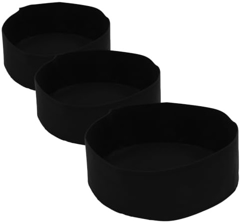 Kisangel 3 st planteringspåsar - Filtplanteringspåsar för grönsaker och blommor - Nonwoven plantkrukor för utomhus- och balkongodling