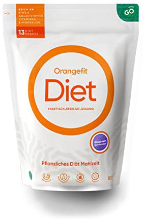Orangefit Diet Mahlzeitersatz Shake Blaubeere - Proteinreich - Diät Shakes zum Abnehmen - 850g (13 shakes)
