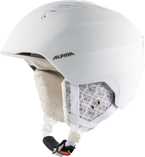 ALPINA Unisex - Vuxna, GRAND Skidhjälm, white-prosecco matt, 57-61 cm