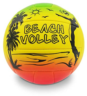 Mondo Toys - Spielball Volleyball RAINBOW - Größe 5 Indoor, Outdoor, Beach, PVC Sponge Soft Touch - 23030